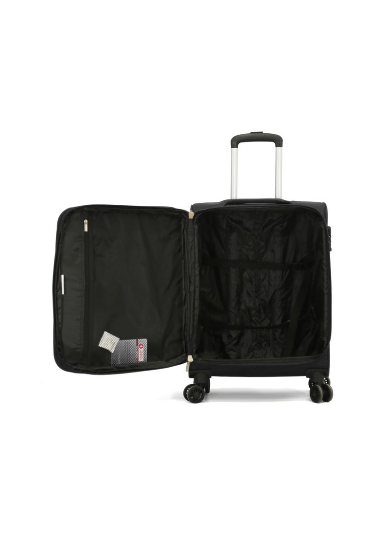 GIORDANO Giordano Softside  Luggage Trolley 3 PCS Set ,Black(S-19",M-23",L-27")  - Image 4