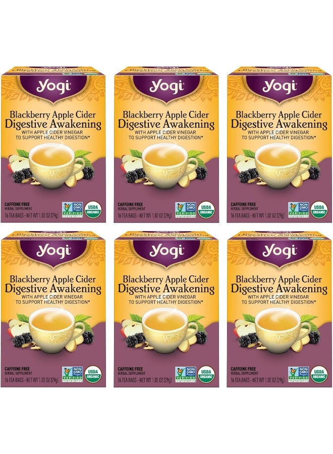 Yogi Blackberry Apple Cider Digestive Awakening Tea - Image 1