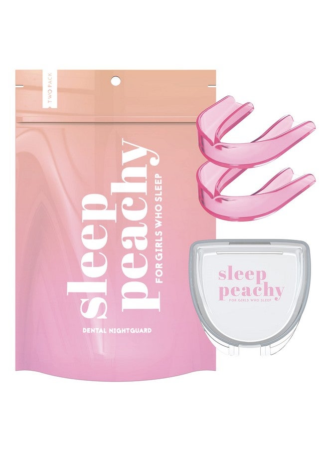 CUSTMBITE Sleep Peachy Night Guard for Women - Pack of 2 Mouth Guard for Teeth Grinding, Clenching and Bruxism (Pink) - Image 1