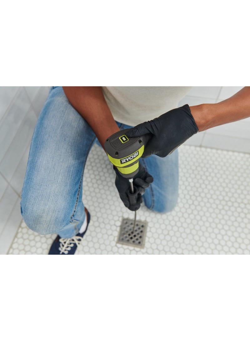 RYOBI Tools Ryobi 4V Usb Lithium Cordless Drain Auger, Bare Tool - Image 4
