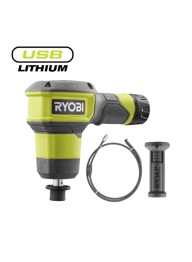 RYOBI Tools Ryobi 4V Usb Lithium Cordless Drain Auger, Bare Tool - Image 1
