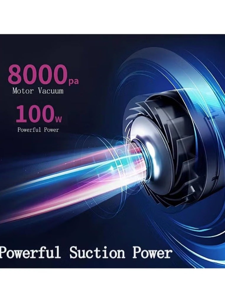 آر إيه أف أداة إزالة العث المنزلية القوية عالية التردد، مكنسة كهربائية للسرير مزودة بضوء الأشعة فوق البنفسجية، مكنسة كهربائية يدوية للمراتب، مكنسة كهربائية لاسلكية قوية عميقة ذات نبض مزدوج عالي التردد - Image 4