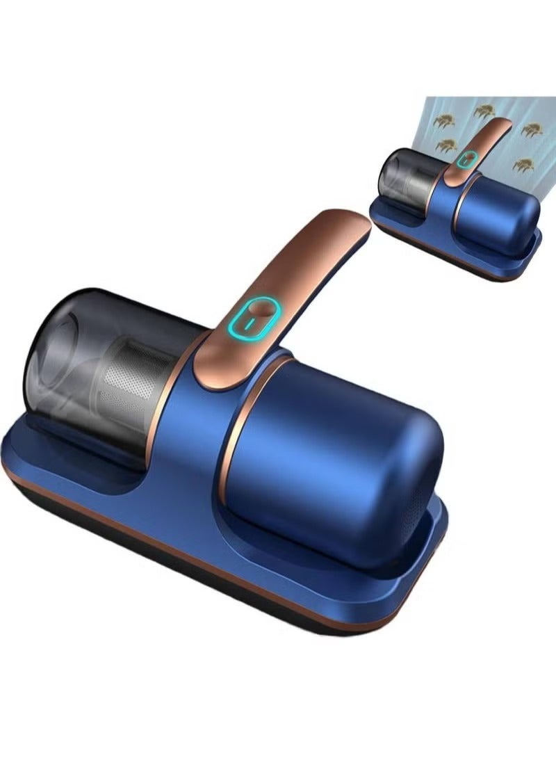 آر إيه أف أداة إزالة العث المنزلية القوية عالية التردد، مكنسة كهربائية للسرير مزودة بضوء الأشعة فوق البنفسجية، مكنسة كهربائية يدوية للمراتب، مكنسة كهربائية لاسلكية قوية عميقة ذات نبض مزدوج عالي التردد - Image 1