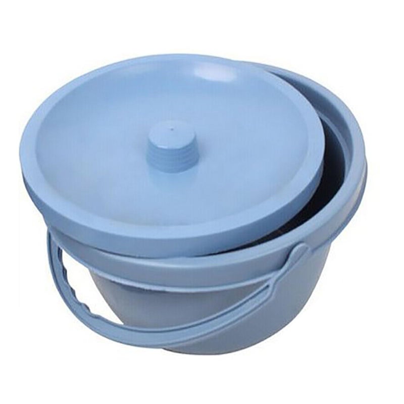 One Color Plastic Portable Spittoon Urinal with Lid for Women and Men Outdoor Travel Bedpan Potty - Image 2