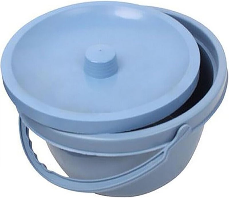 One Color Plastic Portable Spittoon Urinal with Lid for Women and Men Outdoor Travel Bedpan Potty - Image 1