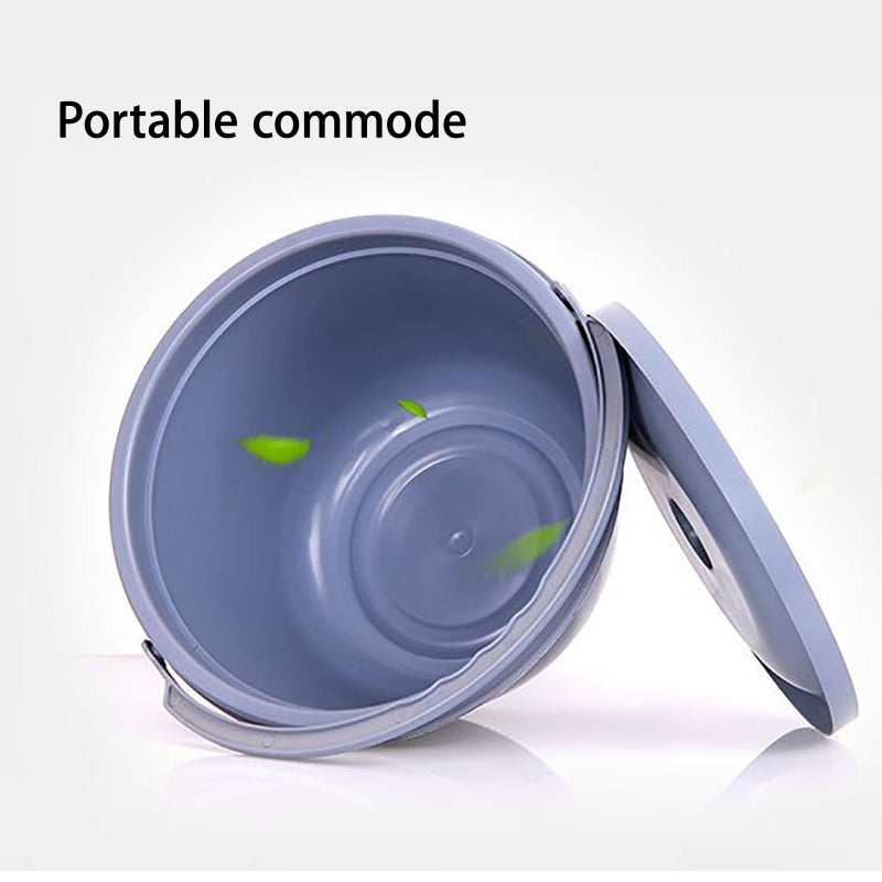 One Color Plastic Portable Spittoon Urinal with Lid for Women and Men Outdoor Travel Bedpan Potty - Image 5