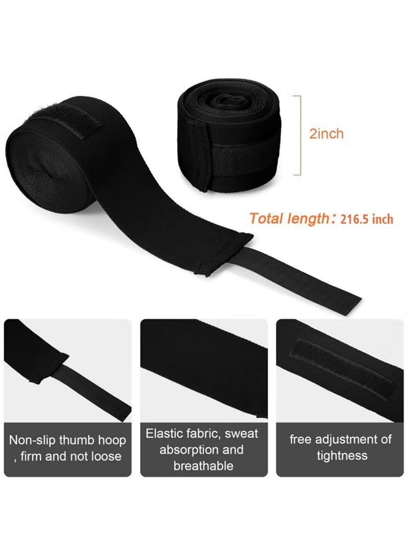 YOUGE Sports Boxing Hand Wraps 5 Meters Inner Boxing Gloves Martial Arts Wraps for MMA Kickboxing Muay Thai - Pair - Image 3
