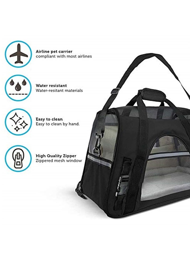Generic Pet's Foldable Soft Pet Carrier Bag Carrier Soft Sided Travel Bag Airline Approved for Cats & Dogs - Image 5
