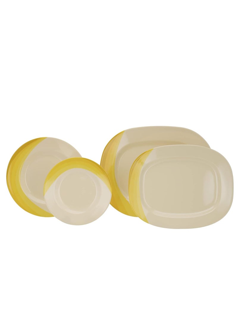 أي كي دي سي طقم عشاء ميلامين رويال فورد، 64 قطعة، RF8102 - Image 5