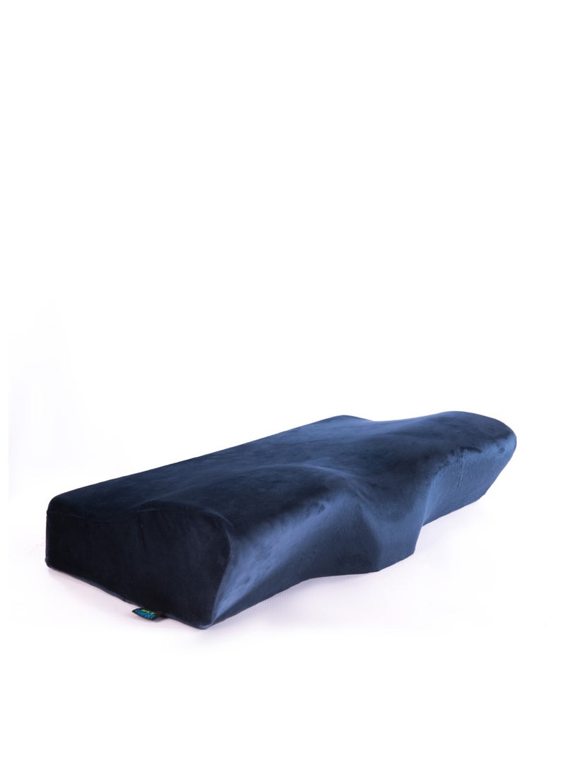 HT - Advanced medical memory foam sleeping pillow to prevent neck, shoulder and spine pain (60 x 35 x 13, blue) - Image 1