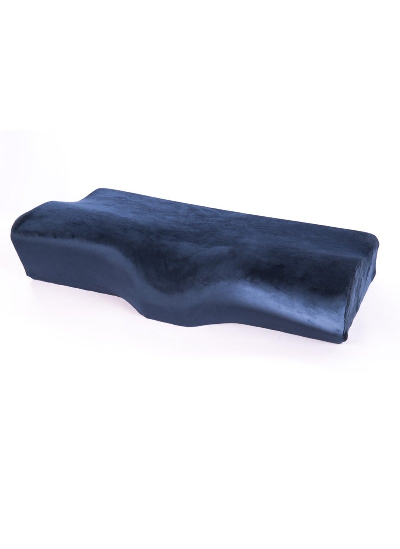 HT - Advanced medical memory foam sleeping pillow to prevent neck, shoulder and spine pain (60 x 35 x 13, blue) - Image 1