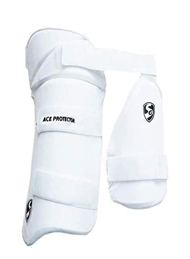 SG Combo Ace Protector White LH Thigh Pad - Image 2