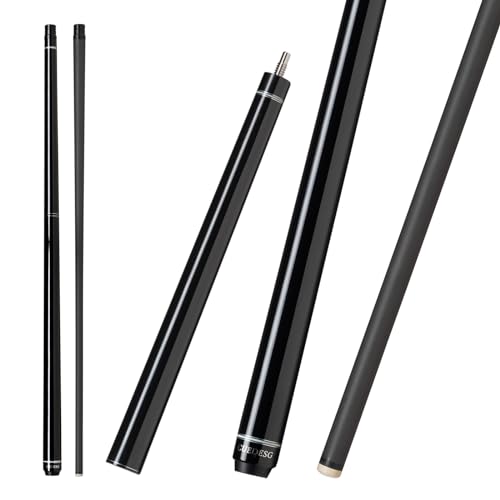 CUEDESG Carbon Fiber Break Jump Cue Pool Stick3 Piece Breaking Pool CueLow Deflection Jump Break Cue 13mm Pro Tip with PU Bag 21oz_Black - Image 1