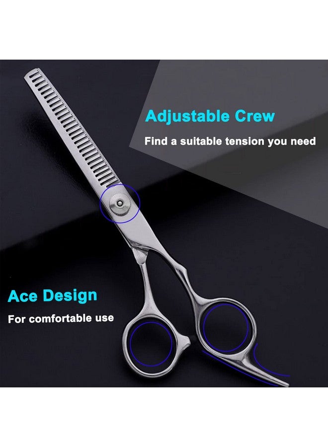 Avenoir Hair Thinning Shears, Hair Cutting Scissors (6.7 Inches) with Fine Adjustable Tension Screw and 1 Piece Wipe Cloth - Image 5