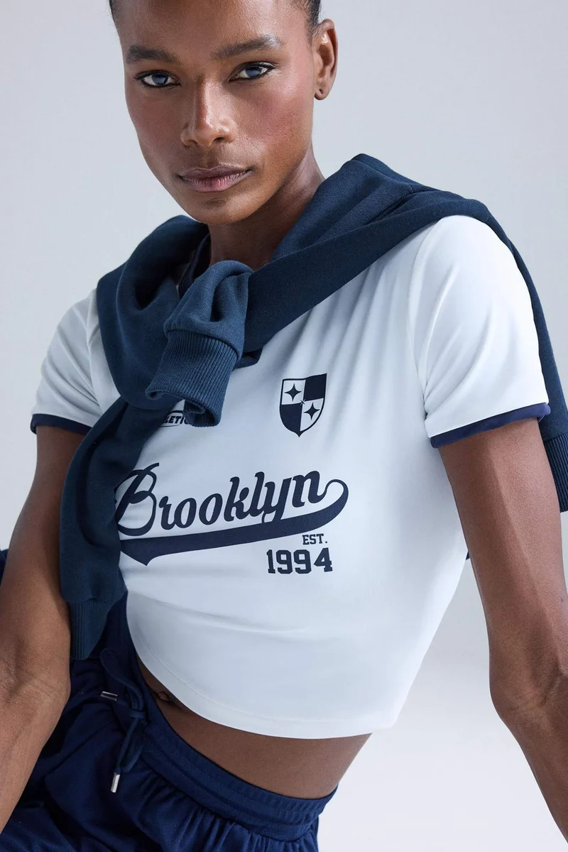 ديفاكتو DeFactoFit Crop Top Sports T-Shirt