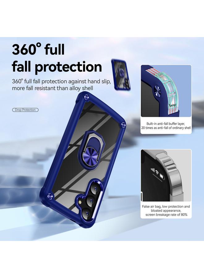 S-TOP Case For Samsung Galaxy S24 5G TPU + PC Lens Protection Phone Case with Ring Holder - Image 4