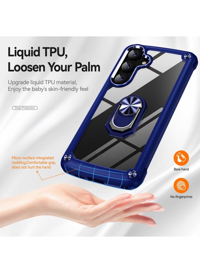 S-TOP Case For Samsung Galaxy S24 5G TPU + PC Lens Protection Phone Case with Ring Holder - Image 2