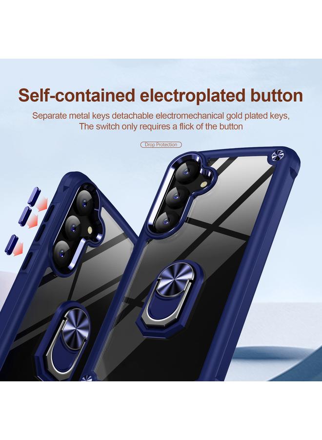 S-TOP Case For Samsung Galaxy S24 5G TPU + PC Lens Protection Phone Case with Ring Holder - Image 5