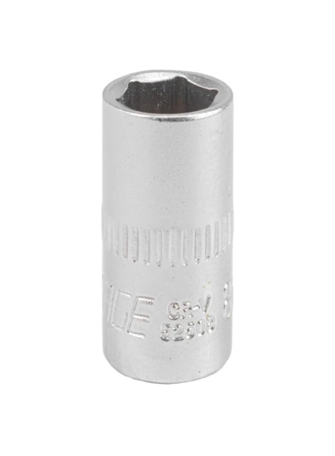 Flank socket 8mm 1/4" 6 point