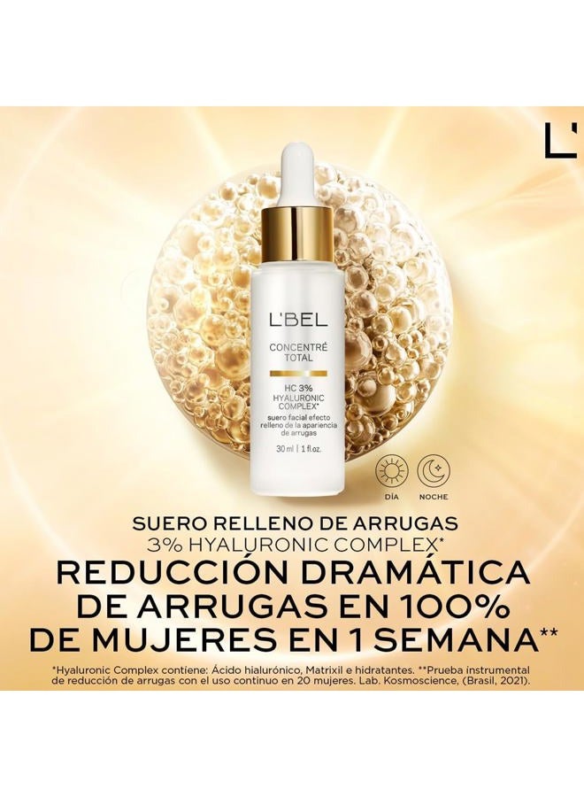 L'BEL - Concentré Total Hyaluronic Complex Anti-Wrinkle Facial Serum 30ml - Image 3