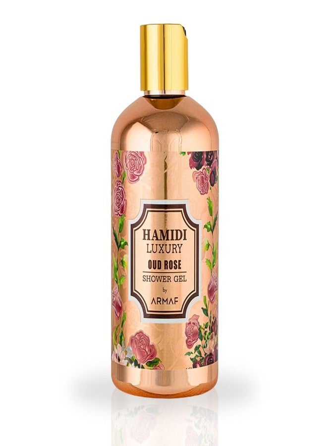 Hamidi Luxury Oud Rose Shower Gel for Women 500ML (16.9 OZ) | Ultra Moisturizing & Skin Nourishing Formula Premium Womens Body Wash For Soft, Hydrated & Revitalized Skin Deep Moisturizing Body Wash - Image 1