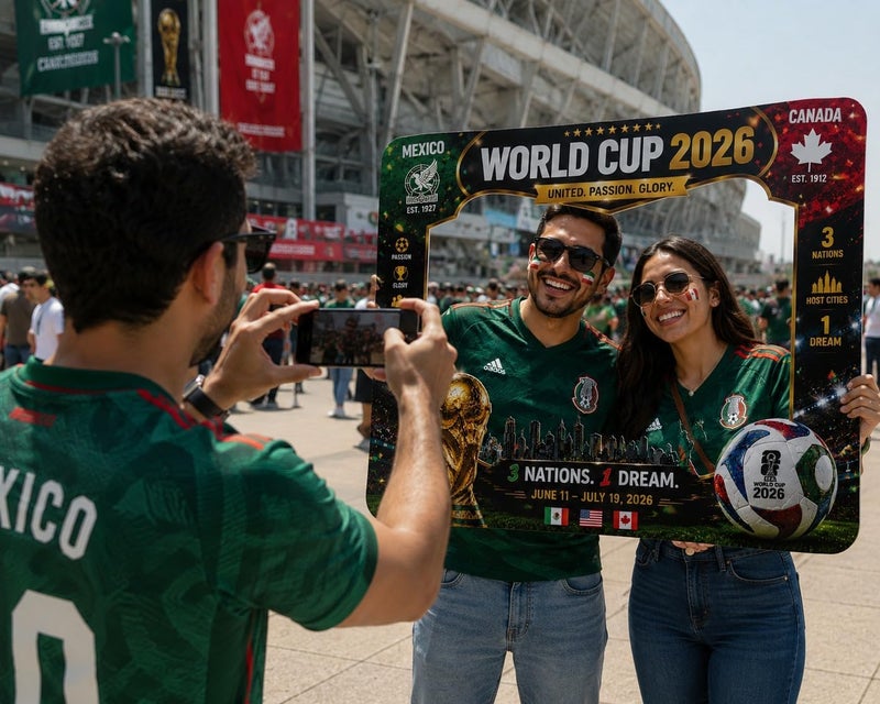 اي ار اس إطار صور كرة القدم ARS لكأس العالم FIFA 2026 - لوحة جدارية فاخرة مؤطرة بتصميم مستوحى من بطولة الولايات المتحدة الأمريكية وكندا والمكسيك، ديكور مثالي لعشاق كرة القدم في المنزل والمكتب. - Image 2