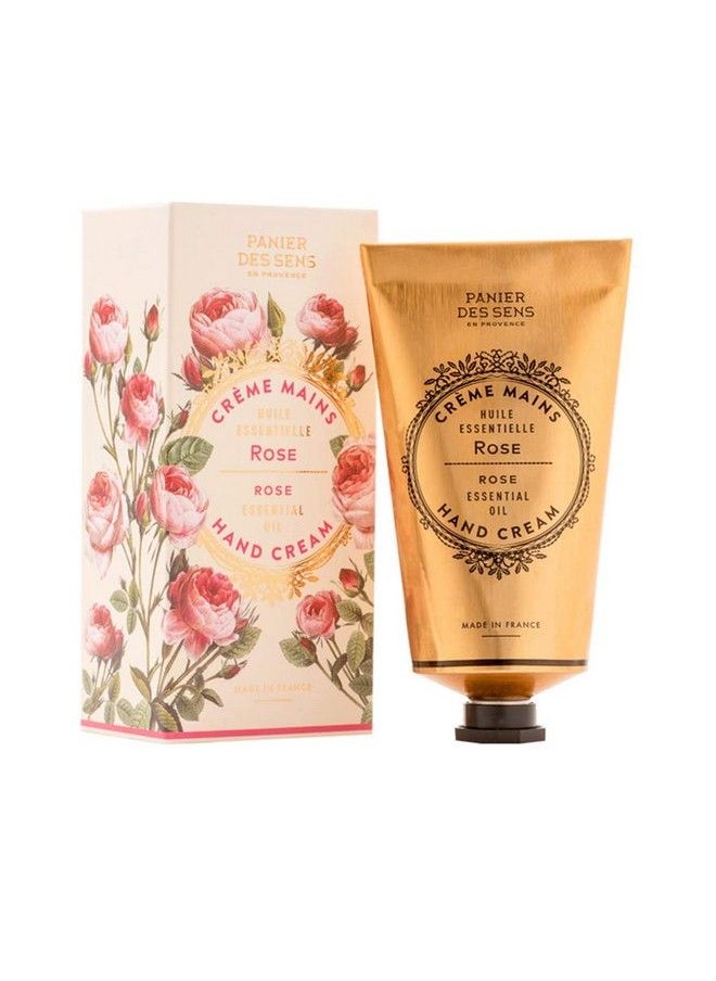 PANIER DES SENS Rose Hand Cream For Dry Cracked Hands With Olive Oil Made In France 97% Natural 2.6Floz75Ml  - Image 1