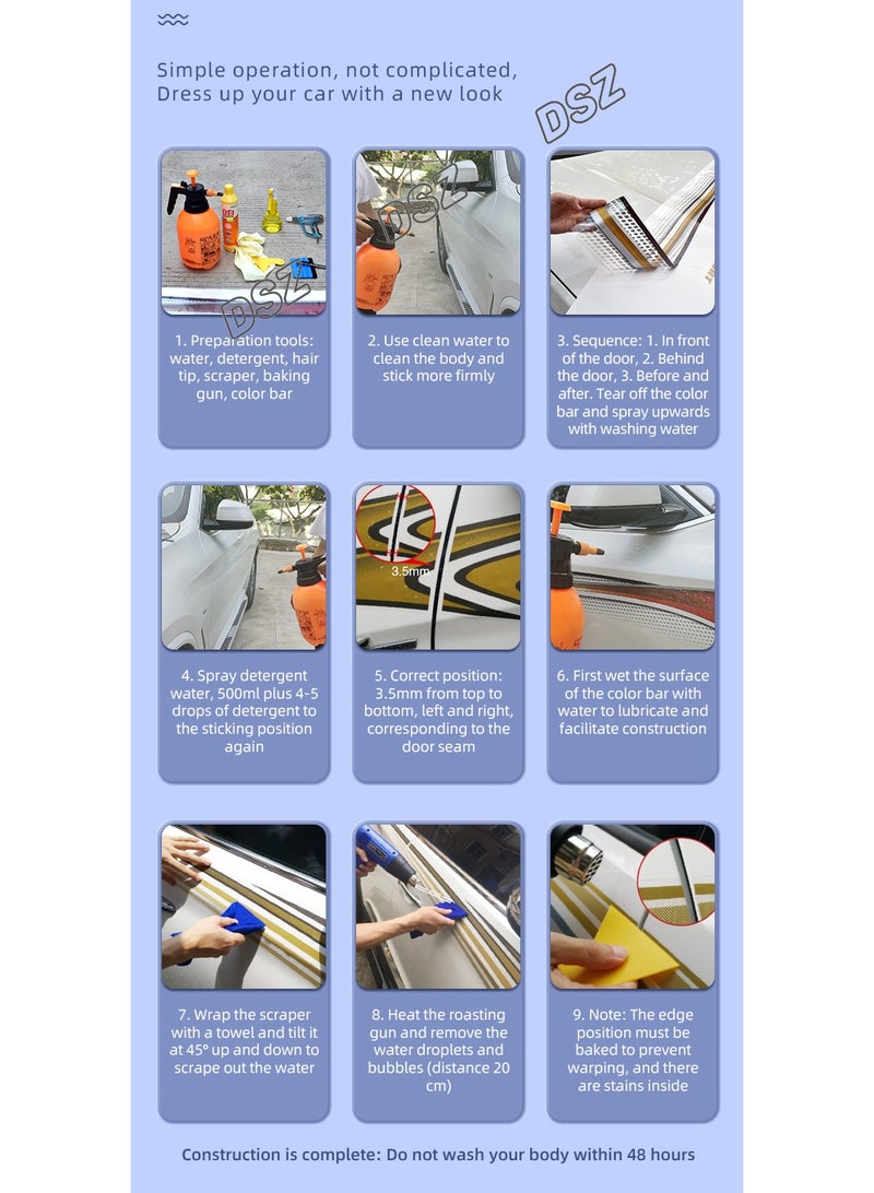 Automotive Decals Car Body PVC Stickers Pattern for 2014 Prado Toyota Land Cruiser - Image 5