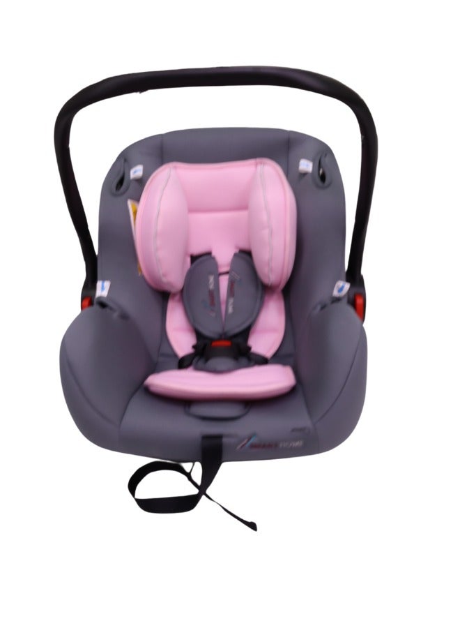 سمارت هوم مقعد سيارة محمول للأطفال مبطن بمادة ناعمة بحزام بخمسة نقاط تثبيت بتصميم مريح مع حامل وقابل للغسل - Image 2