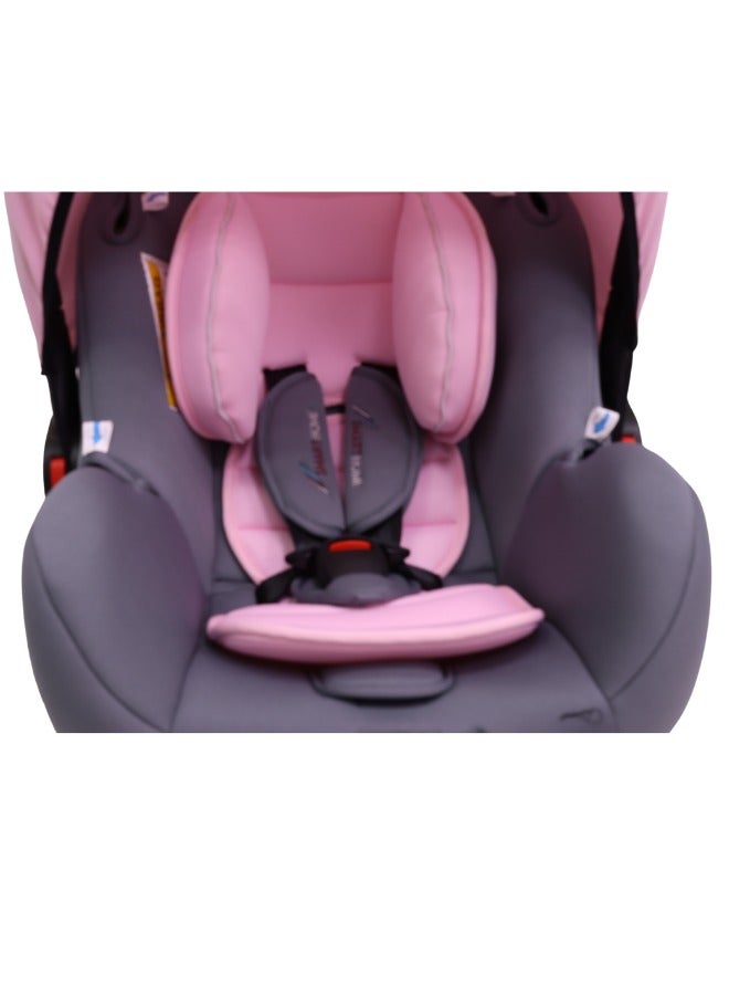 سمارت هوم مقعد سيارة محمول للأطفال مبطن بمادة ناعمة بحزام بخمسة نقاط تثبيت بتصميم مريح مع حامل وقابل للغسل - Image 4