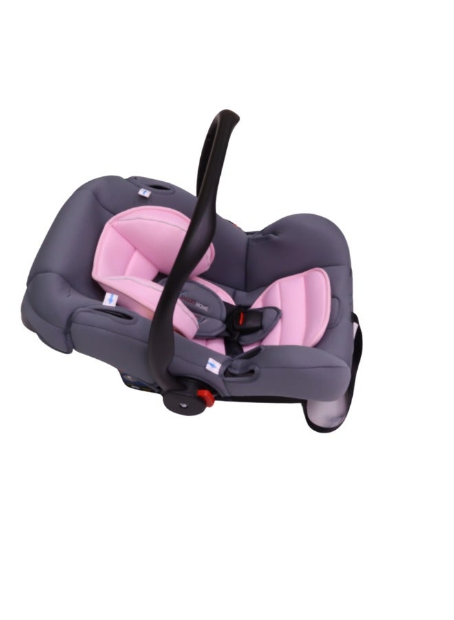 سمارت هوم مقعد سيارة محمول للأطفال مبطن بمادة ناعمة بحزام بخمسة نقاط تثبيت بتصميم مريح مع حامل وقابل للغسل - Image 5