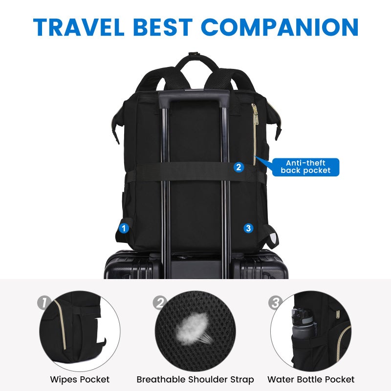 Lovevook Backpack For Women  15.6 Inch Laptop Backpack For Women Teacher Backpack Nurse Bag  Waterproof Work Backpack For Travel  Commuter  College - Image 5