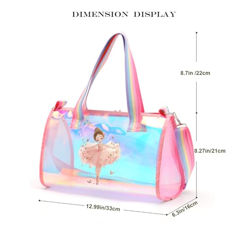 SEHXIM Cute Backpack Ballet Bag for GirlsGirls Personalized Waterproof BagBallerina Duffle Bag Suitable for Dance Sports Travel etc - Image 3