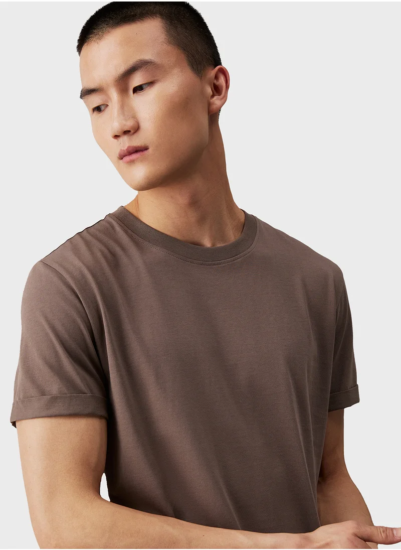Calvin Klein Jeans Logo Print Crew Neck T-Shirt