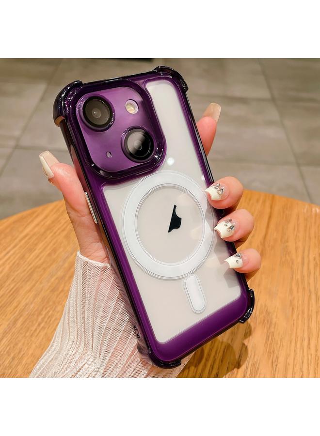 S-TOP Case For iPhone 14 Clear Acrylic + TPU MagSafe Magnetic Phone Case - Image 1