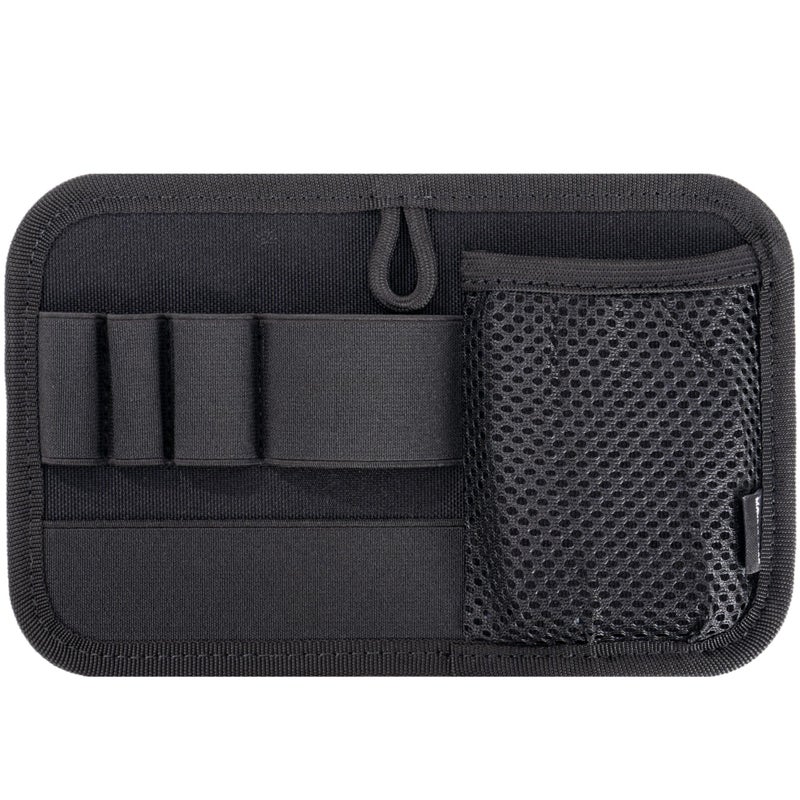 VEAPILS Tactical Bag Insert Panel Organizer, Hook and Loop Modular Backpack Insert Organizer, Small Admin Pouch with Hook Fasteners, Tactical Backpack Accessorie for Travel Bag (Black) - Image 1