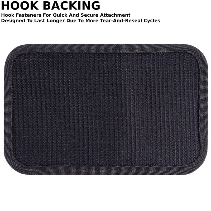 VEAPILS Tactical Bag Insert Panel Organizer, Hook and Loop Modular Backpack Insert Organizer, Small Admin Pouch with Hook Fasteners, Tactical Backpack Accessorie for Travel Bag (Black) - Image 4