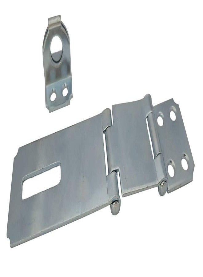 QCAA Double Hinge hasp and Fixed Staple, Zinc Plated, 4-1/2", 2 Pack - Image 2