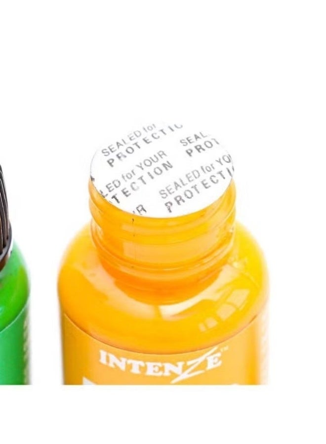 Intenze Tattoo Ink Green 29.6ml Professional Tattoo Pigment High Saturation Long Lasting Skin Safe Vegan Ink - Image 3