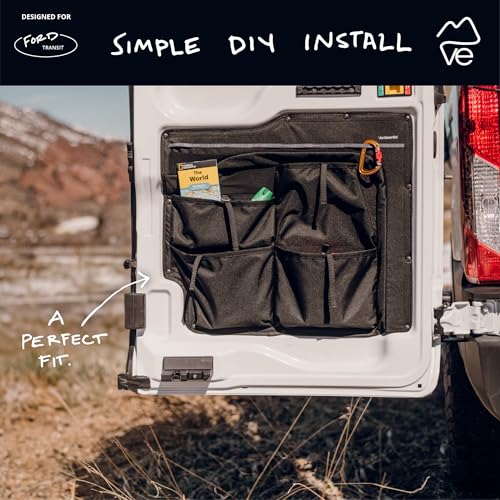 VanEssential Rear Door LOWER Storage Panels (Pair) Designed for Ford Transit High/Mid Roof (Van Years 2015 to Current Model) - Image 2