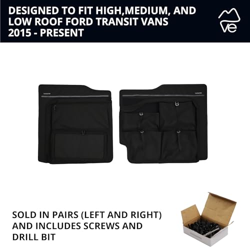 VanEssential Rear Door LOWER Storage Panels (Pair) Designed for Ford Transit High/Mid Roof (Van Years 2015 to Current Model) - Image 5