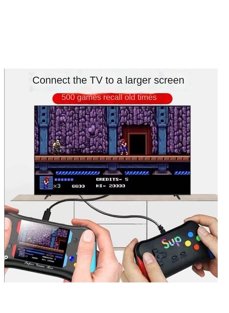 SUP X7M Classic Handheld Game Console for Kids Retro Mini Game Console with 500 Classic Games Support TV Connection & Two Players for Kids - Image 5