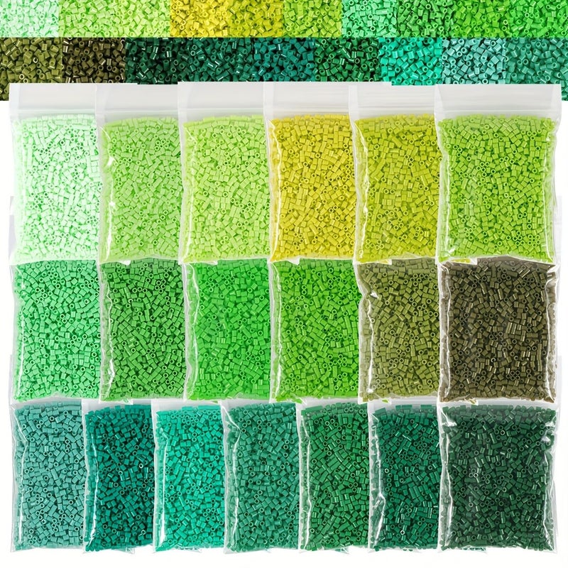 5000pcs Green Forest Themed 2.6mm Hot Melt Beads for DIY Crafts Dollhouse Scenery - Image 5