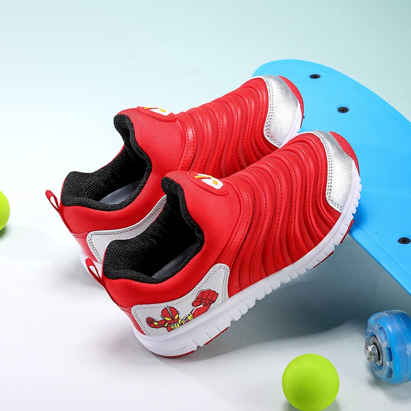 Caterpillar Children'S Shoes Spring And Mesh Breathable Soft Sole Lightweight Small And Medium-Sized Children'S Sports Shoes Baby Shoes - Image 1