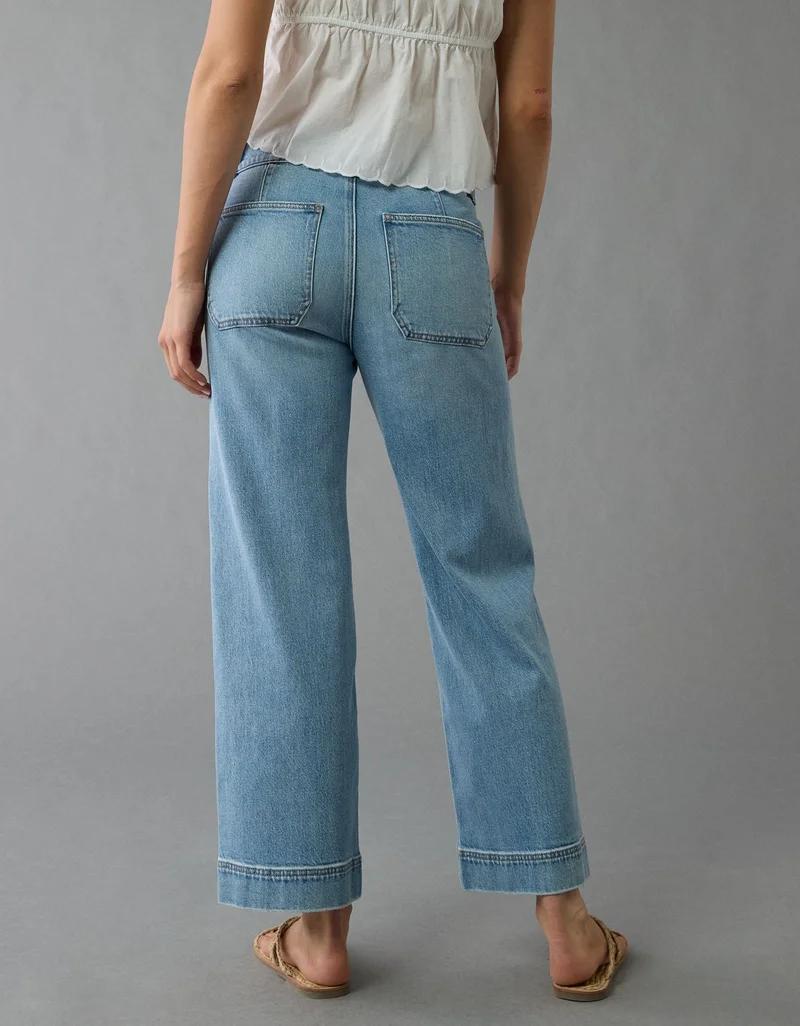 American Eagle AE Stretch High-Waisted Stovepipe Crop Jean