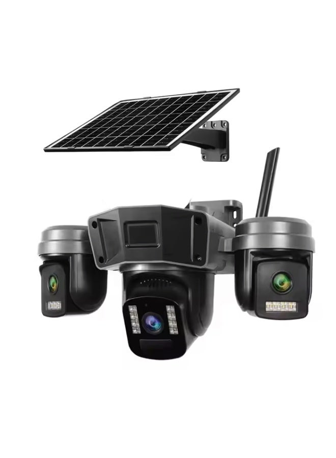 JAJEEK Wireless 4G Solar Security Camera with 9MP Triple Lens - No WiFi Needed, Outdoor Smart Camera with SIM Support & AI Detection for 24/7 Protection - Image 4