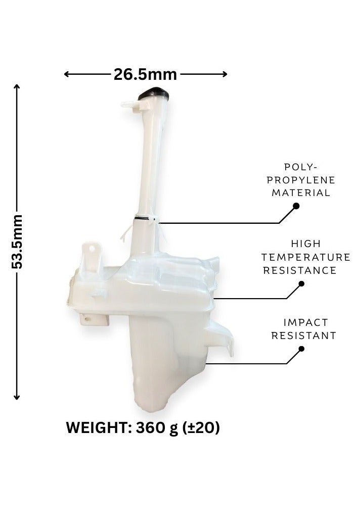 SNH Windshield Washer Tank, OEM No. 85315-02610, For Toyota Corolla (2015-16) - Image 1