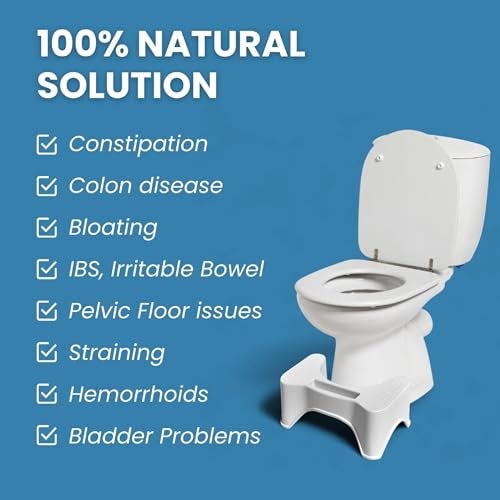 Techhark® Perfect Posture Plastic Squat Baby Potty Step Stool for Western Toilet Scientific Angle, Anti-Slip, Anti-Constipation, 18 cm Height (White) - Image 4