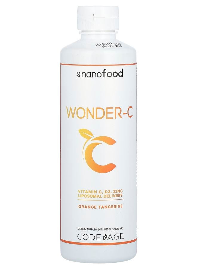 Codeage Nanofood Wonder-C Orange Tangerine 15.22 fl oz (450 ml)