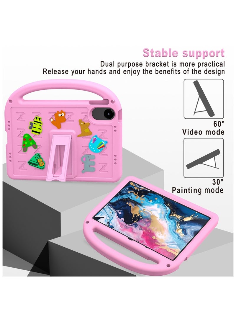 Kids Case For Xiaomi Redmi Pad 2 11 Inch Released 2025, EVA Foam Lightweight Shockproof Duarable Tablet Cover with Handle Stand Case For Children Firendly (Pink) - Image 3